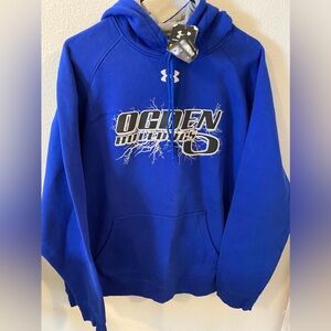 UNDER ARMOR Blue Fleece Hoodie. Size XL (NWT)